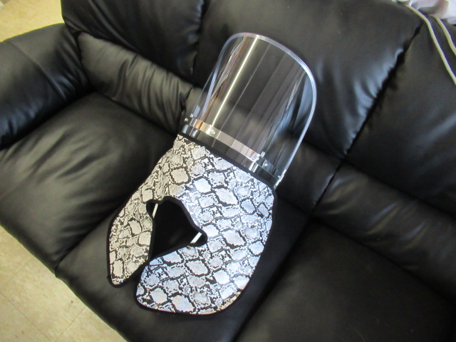 蛇柄タレ　旭風防　リーゼント仕様　完成済み