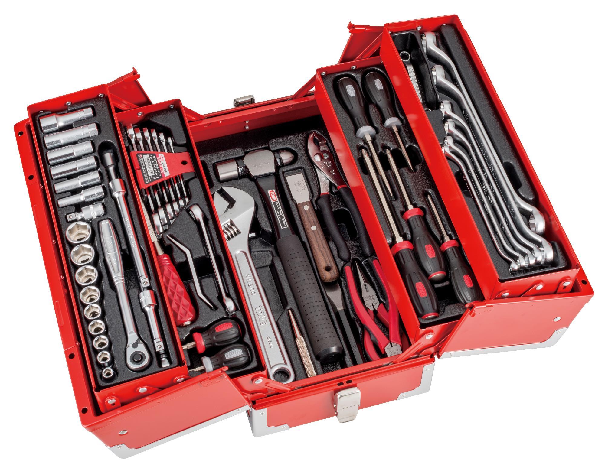 TONE工具セット　9.5sq.　TSAT330 セット点数:74　RED